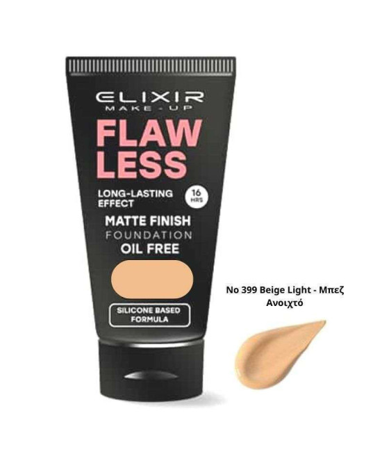 Elixir Flawless Matte Finish Liquid Foundation No 399 Beige Light 30ml