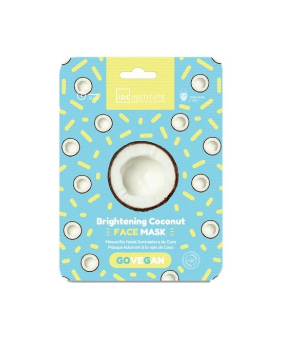 IDC Institute Brightening Coconut Face Mask - Μάσκα Προσώπου Φύλλο 23gr